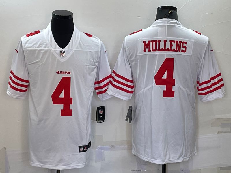 Men San Francisco 49ers #4 Mullens White New 2022 Nike Limited Vapor Untouchable NFL Jersey->san francisco 49ers->NFL Jersey